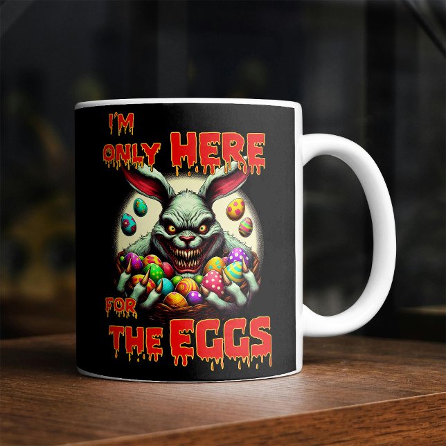 Mug Lapin de Pâques déplaisant avec des oeufs de Pâque (Créateur téléchargé)