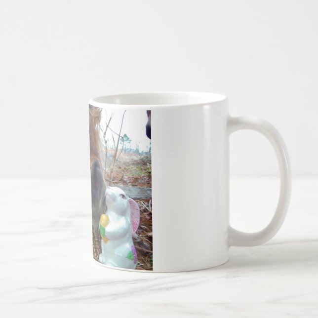 Mug Lapin de Pâques et cheval Brown (Droite)