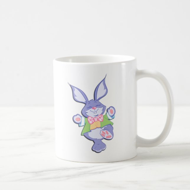 Mug Lapin de Pâques pourpre de danse (Droite)