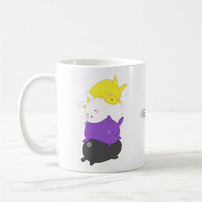 Mug Lapin lapin non binaire (Gauche)