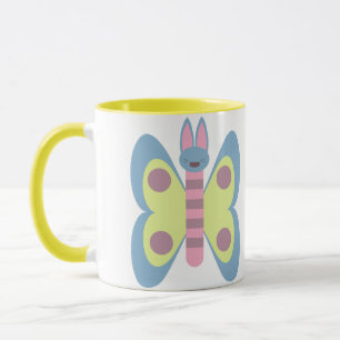 Mug Lapin papillon hybride adorable Kawaii