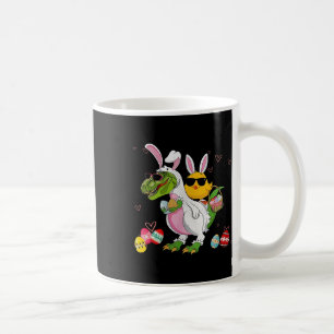 Mug Lapin Poule à Cheval sur un Dinosaure T Rex Chasse