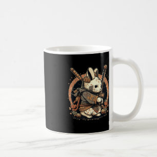 Mug Lapin samouraï de style japonais Kawaii Anime