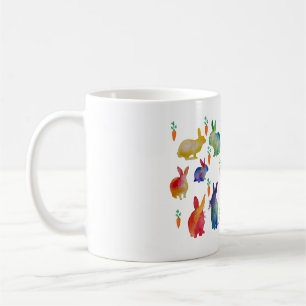 Mug Lapins à l'aquarelle Art de Pâques