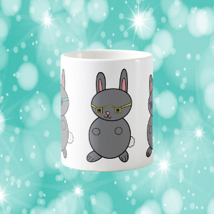 Mug Lapins Portant Des Lunettes