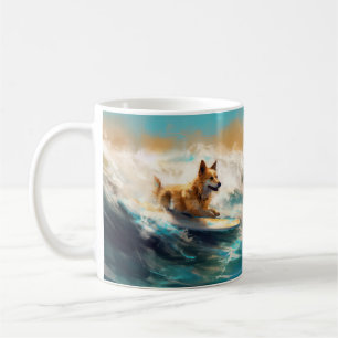Mug Lapphund Plage Finlandaise Plage Surf Peinture
