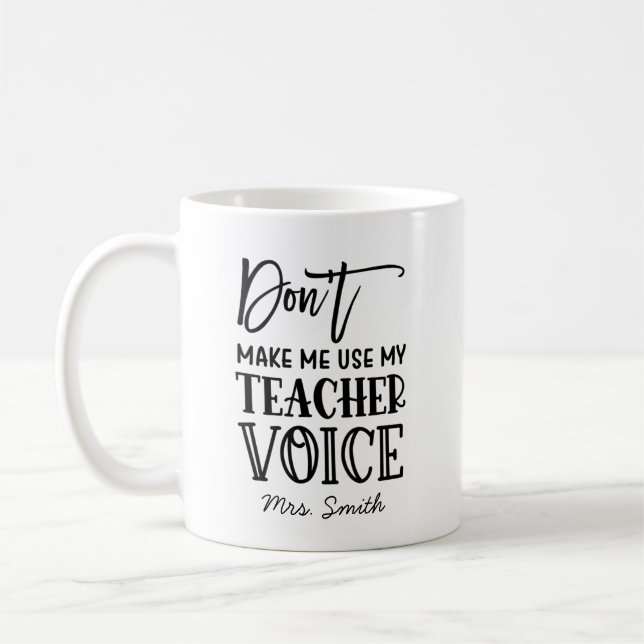 Mug L'appréciation amusante des enseignants personnali (Gauche)