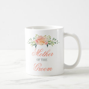 Mug L'aquarelle en pastel fleurit la mère du marié