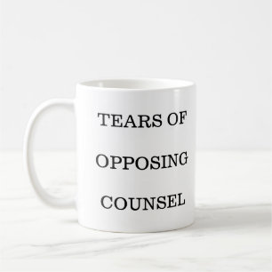 Mug Larmes De L'Avocat Opposé Cabinet De Droit