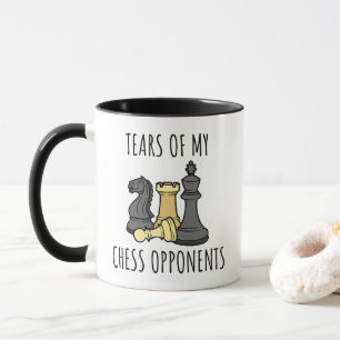 Mug Larmes de mes adversaires d'échecs Humour
