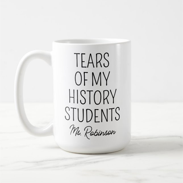 Mug Larmes de mon histoire Étudiants, Appréciation de  (Gauche)