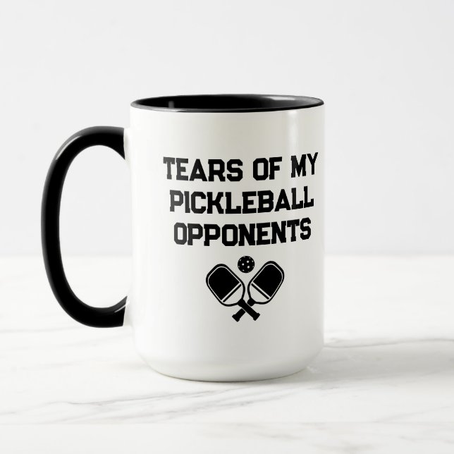 Mug Larmes de mon Pickleball Funny minimum Pickleball (Gauche)