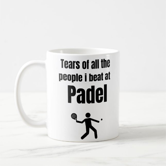 Mug Larmes de tous les gens que je frappe à Padel (Gauche)