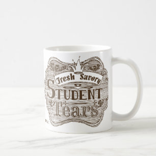 Mug Larmes Savourantes Étudiantes Main Dessinée