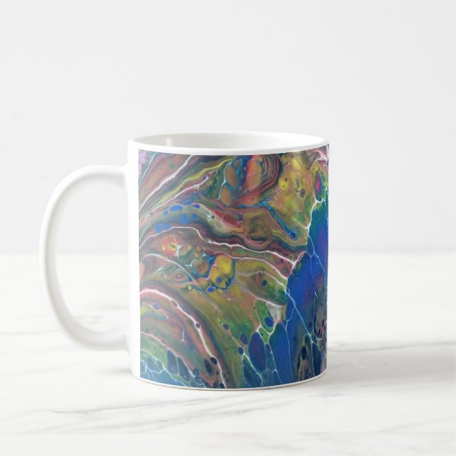Mug L'art Abstrait de Joe - Papillon bleu - Coupes de  (Gauche)