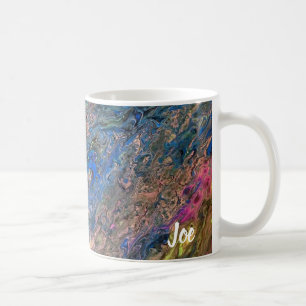 Mug L'art Abstrait de Joe - Ruée bleue - Coupes de ca