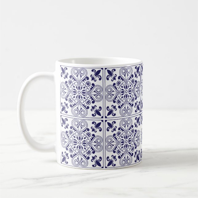 Mug L'art azulos de tuiles inspiré par le Portugal (Gauche)