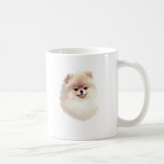 Mug L'art de l'illustration de chien de Poméranie