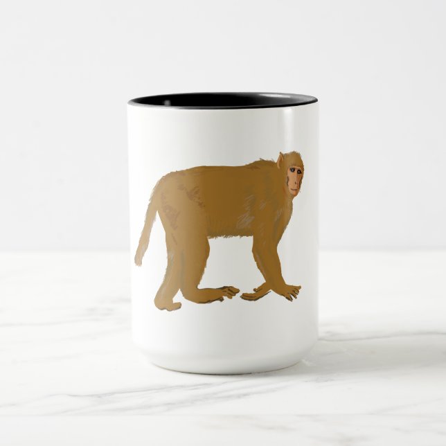Mug L'art du singe babouin (Centre)