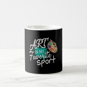 Mug L'art est mon sport favori Splash vert