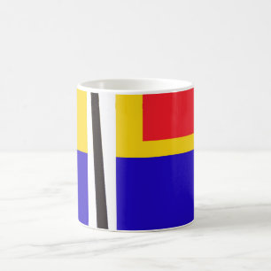 Mug L'art inspiré par l'artiste Abstrait Piet Mondrian