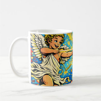 Mug L'art Pop de deux cupidons jouant