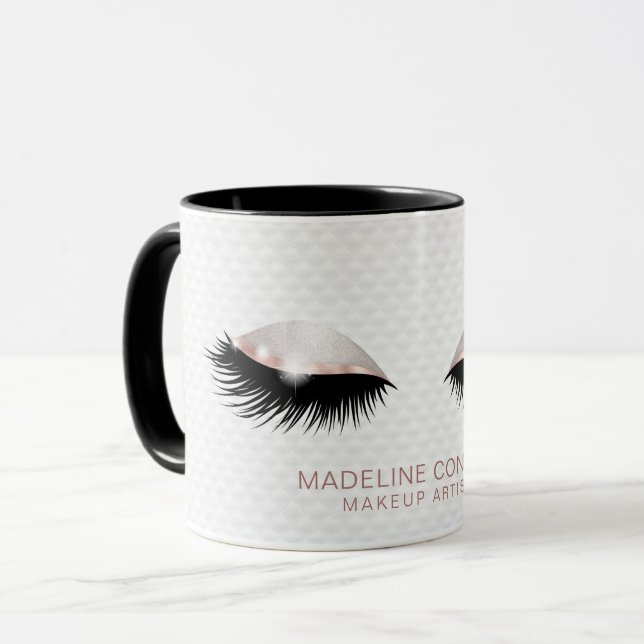 Mug L'artiste maquillage lève les yeux parties scintil (Devant gauche)