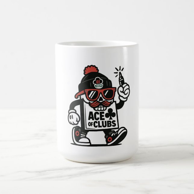 Mug L'As des Clubs Street Mascot — Poker Grind Crew (Centre)