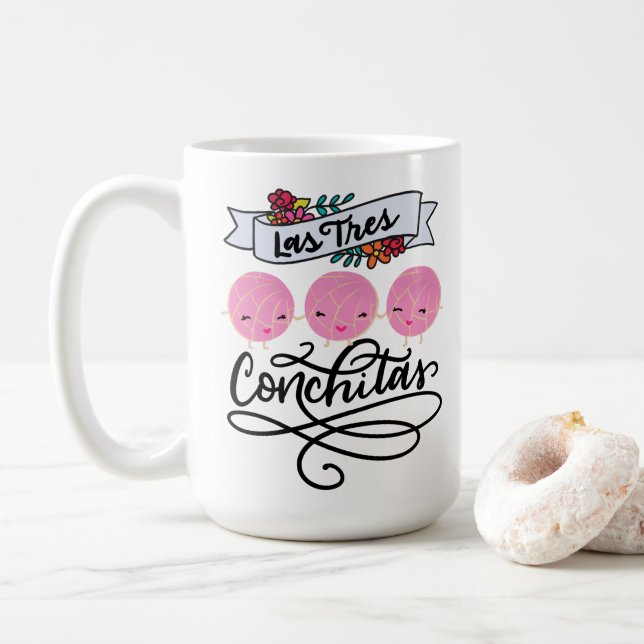 Mug Las Tres Conchitas, Pan Dulce (Avec donut)