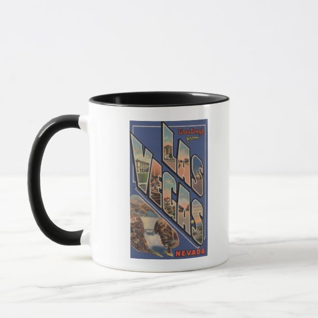 Mug Las Vegas, Nevada - Scènes de grandes lettres (Gauche)
