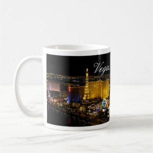 Mug Las Vegas Strip, Vue aérienne des lumières nocturn