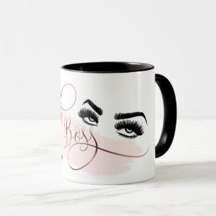 Mug Lash Boss maquillage Roll Eyes Lashes Rose Gold