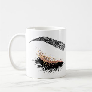 Mug Lashes beauté maquillage fille Lash Extension Rose