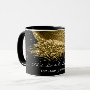 Mug Lashes Extension Maquillage Studio Gold Lux Black