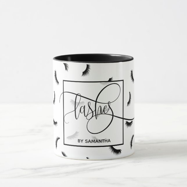 Mug Lashes Motif Beaucoup de Lashes Eyelash Artiste La (Centre)