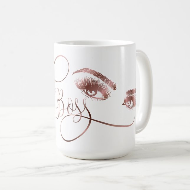 Mug Lashes rose Gold (Devant droit)