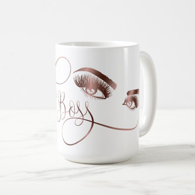 Mug Lashes rose Gold (Devant droit)