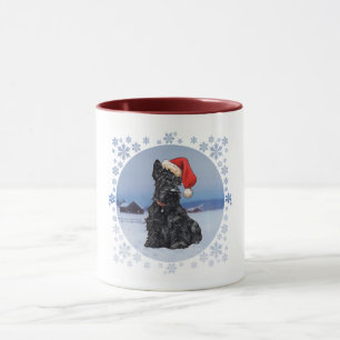 Mug L'Assistant du Père Noël Scottish Terrier