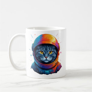 Mug L'astronaute Cat Space Amusant Amoureux des chats