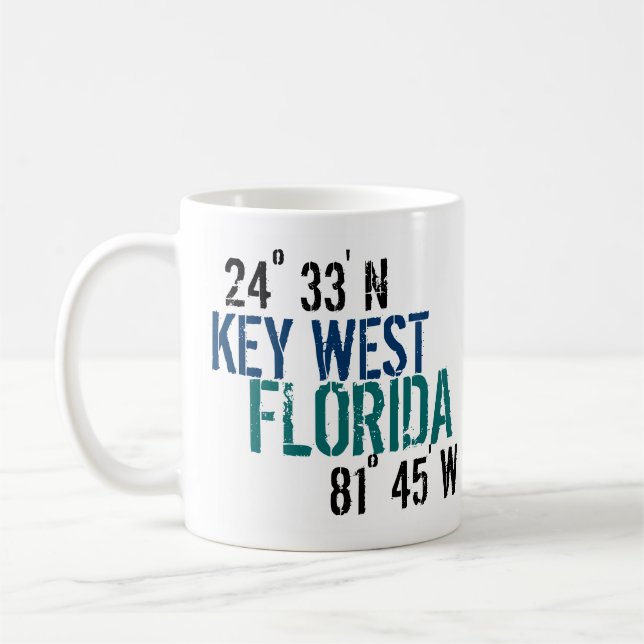 Mug Latitude de Key West (Gauche)