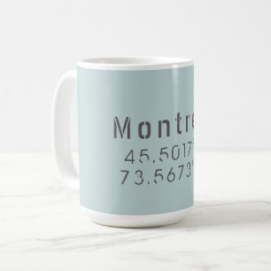 Mug Latitude et Longitude Montréal