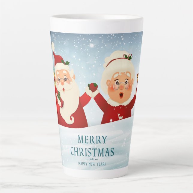 Mug latte de Noël (Devant)