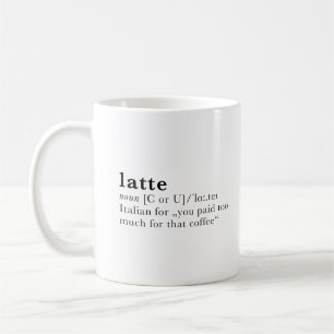Mug Latte - définition de dictionnaire