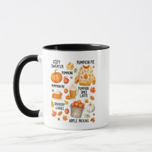 Mug Latte épice citrouille Café d'automne cosy Vibes