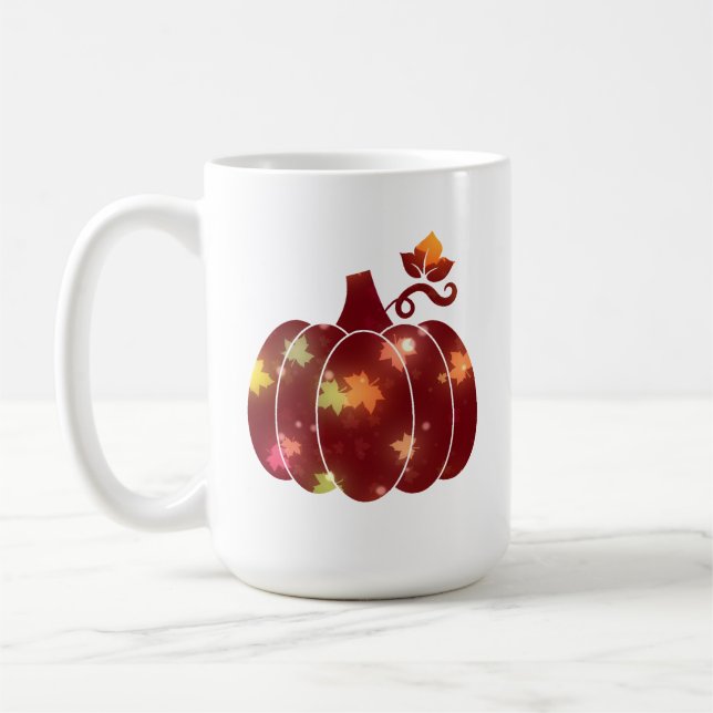 Mug Latte Mug, Citrouille d'automne (Gauche)