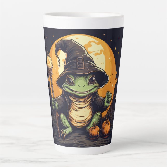Mug latte Mystic Ribbit (Devant)