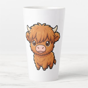 Mug Latte Vache Highland Bébé Mignon