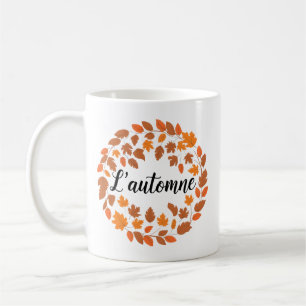 Mug L'automne, automne Illustration française, automne