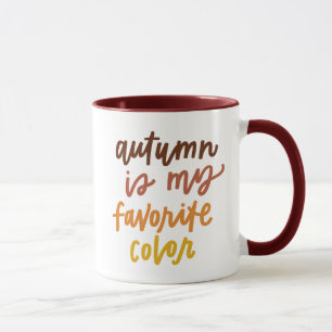 Mug "L'automne est ma couleur préférée"
