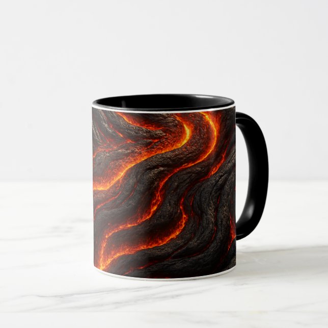 Mug lava in 3D fusion, realistic and powerful desi (Front Right)